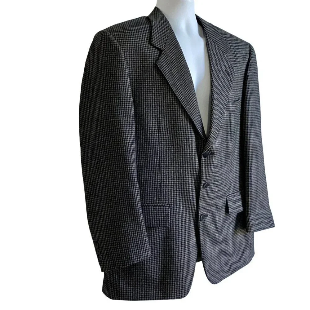 Stafford Options 3 Button Sports Coat Jacket Blazer 42R